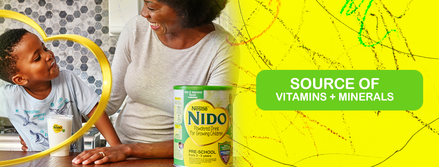 Nido Plus 3 source of vitamins and minerals.